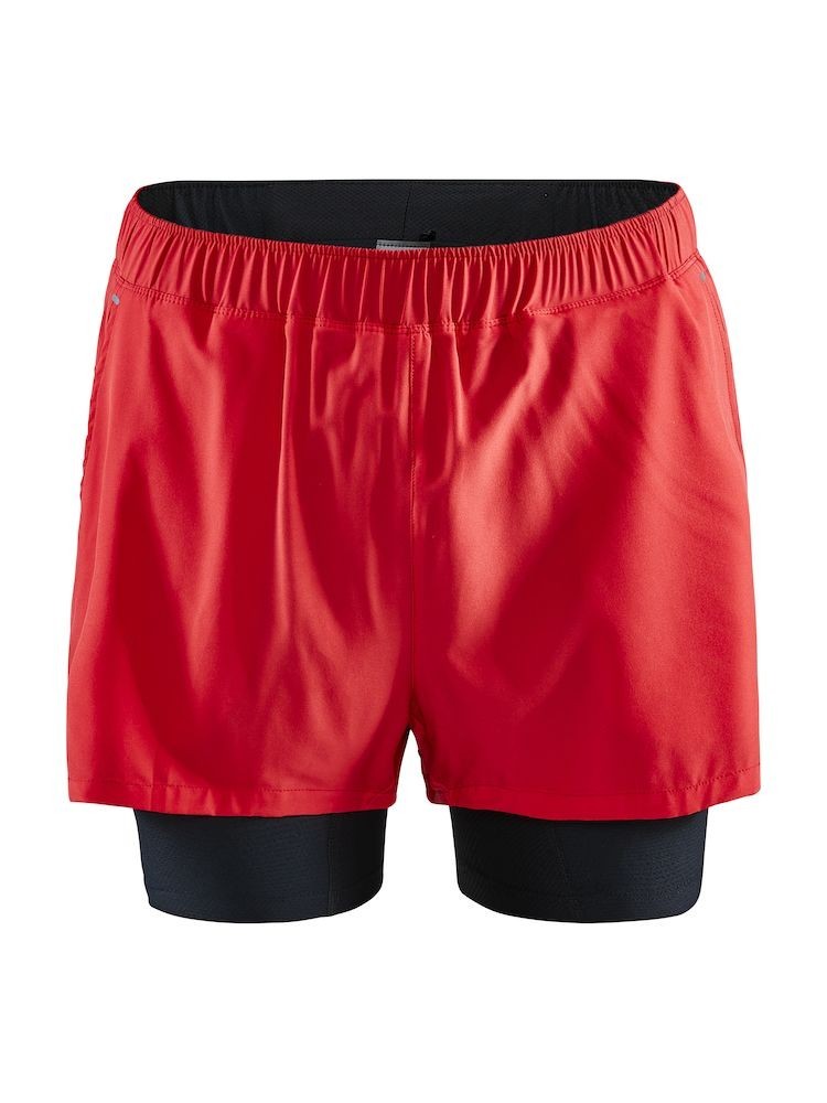 Spodenki męskie Craft ADV Essence 2 in 1 Stretch Czerwone