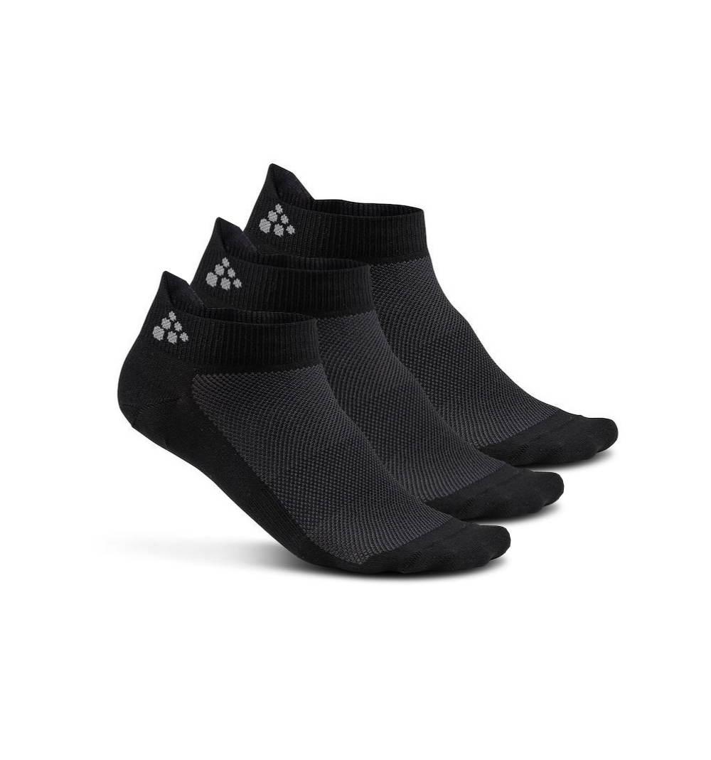 Skarpetki treningowe Craft Cool Shaftless 3-pack Sock czarne