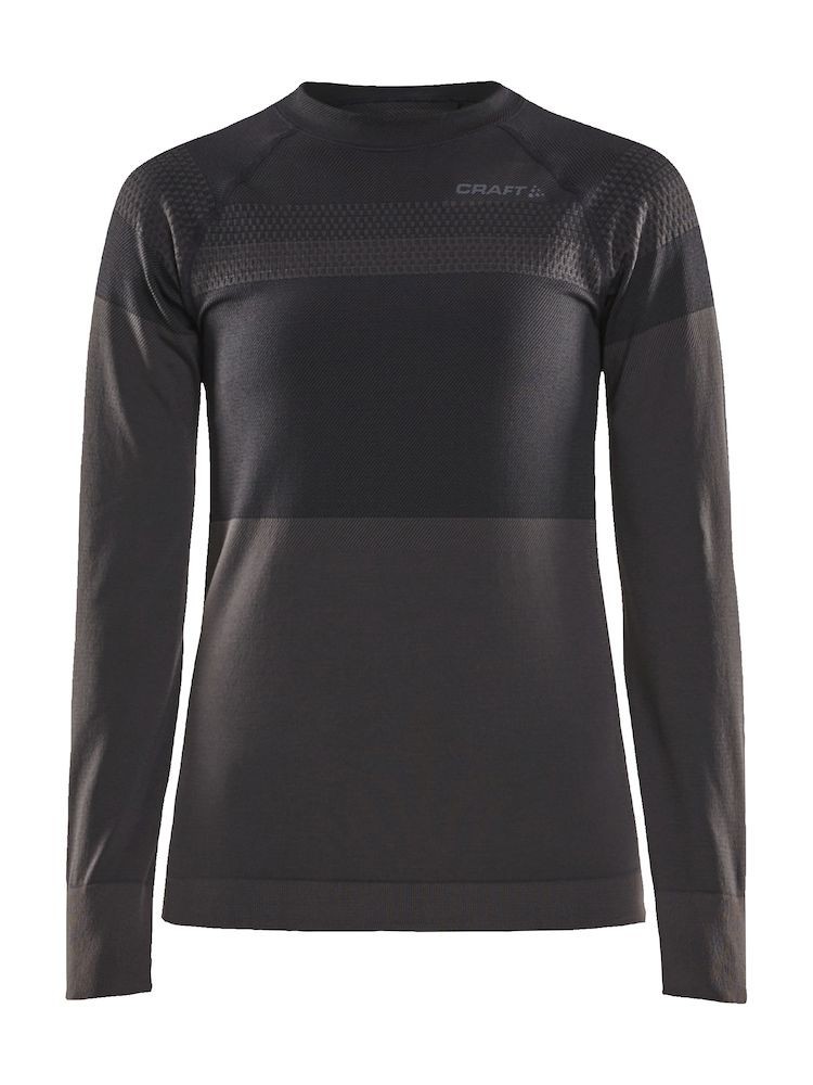 Koszulka termoaktywna damska Craft Warm Intensity LS, grafitowa