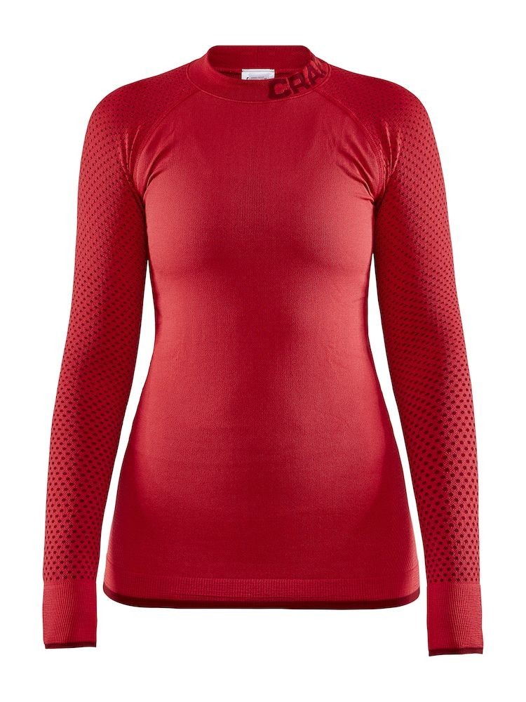 Koszulka termoaktywna damska Craft Warm Intensity CN LS - Czerwona