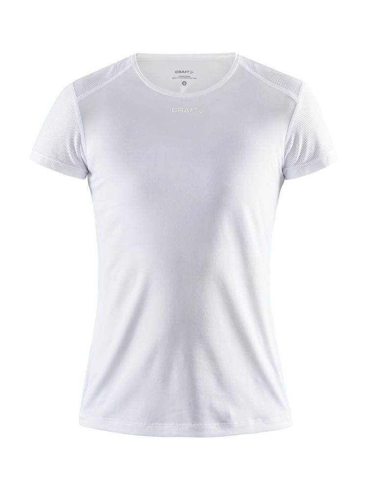 Koszulka damska Craft ADV Essence SS Slim TEE Biała
