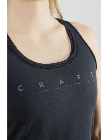Koszulka na ramiączkach damska Craft Deft 2.0 Singlet Czarna