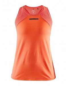 Koszulka na ramiączkach damska Craft Vent Mesh Singlet TEE Pomarańczowo-Różowa