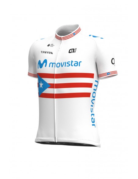 Koszulka rowerowa męska Alé Cycling Pro Team Replica Movistar Puerto Rican Champion
