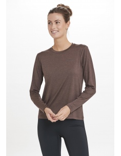 Koszulka do biegania damska Endurance Maje Melange L/S