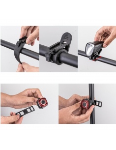 Zestaw lampek rowerowych Rockbros 24710001001 2