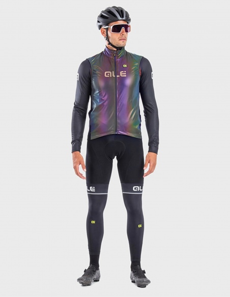 Kamizelka rowerowa męska Alé Cycling Klimatik Guscio Iridescent Reflective