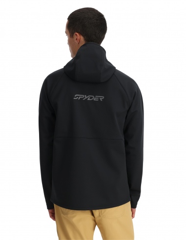 Felpa Con Cappuccio Uomo Spyder Gridweb Shellfleece – Nuova Con Etichette, Prodotta In Vietnam