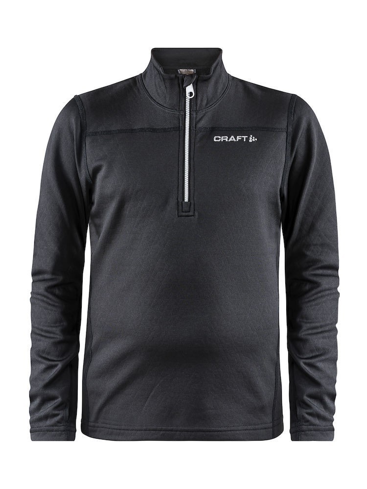 Bluza dziecięca Craft Pin Halfzip, czarna