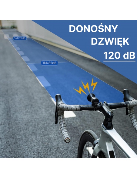 Dzwonek rowerowy elektroniczny Rockbros 34210002001