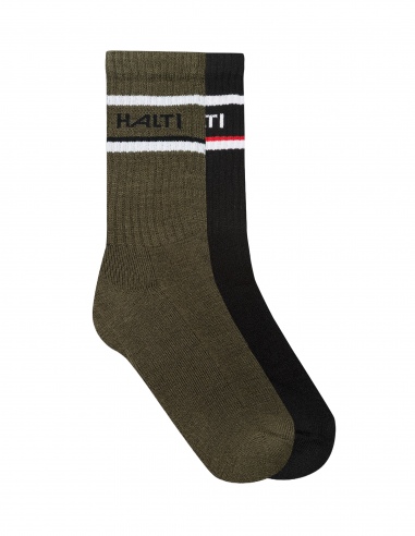 Skarpetki trekkingowe Halti Merino Striped Crew 2-Pack