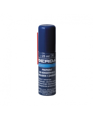 Preparat do konserwacji zamków i wkładek GERDA 25 ml