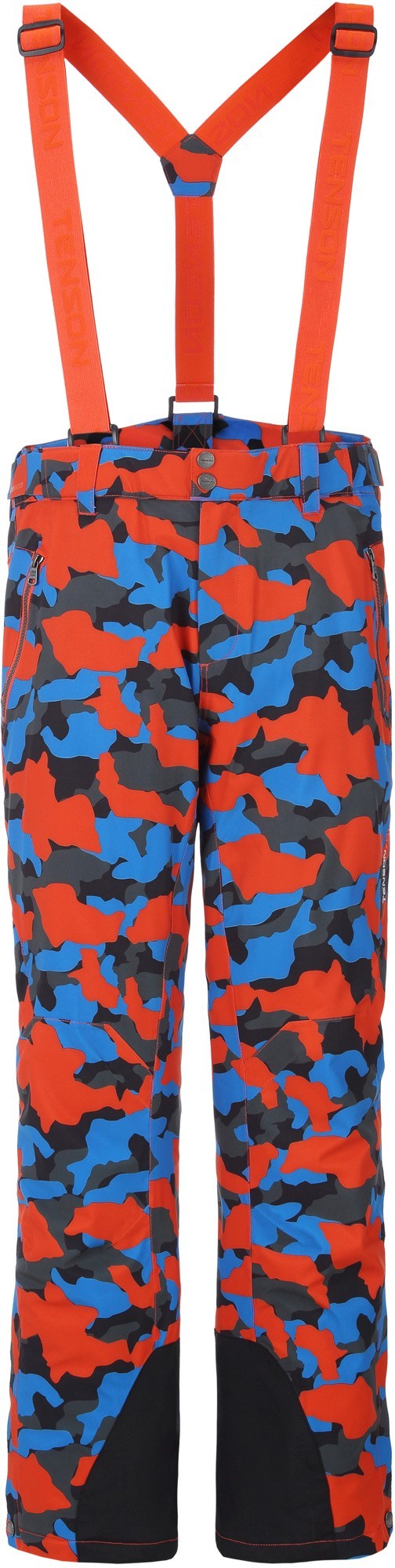 Spodnie narciarskie męskie Tenson Zeus Camo, pomarańczowe