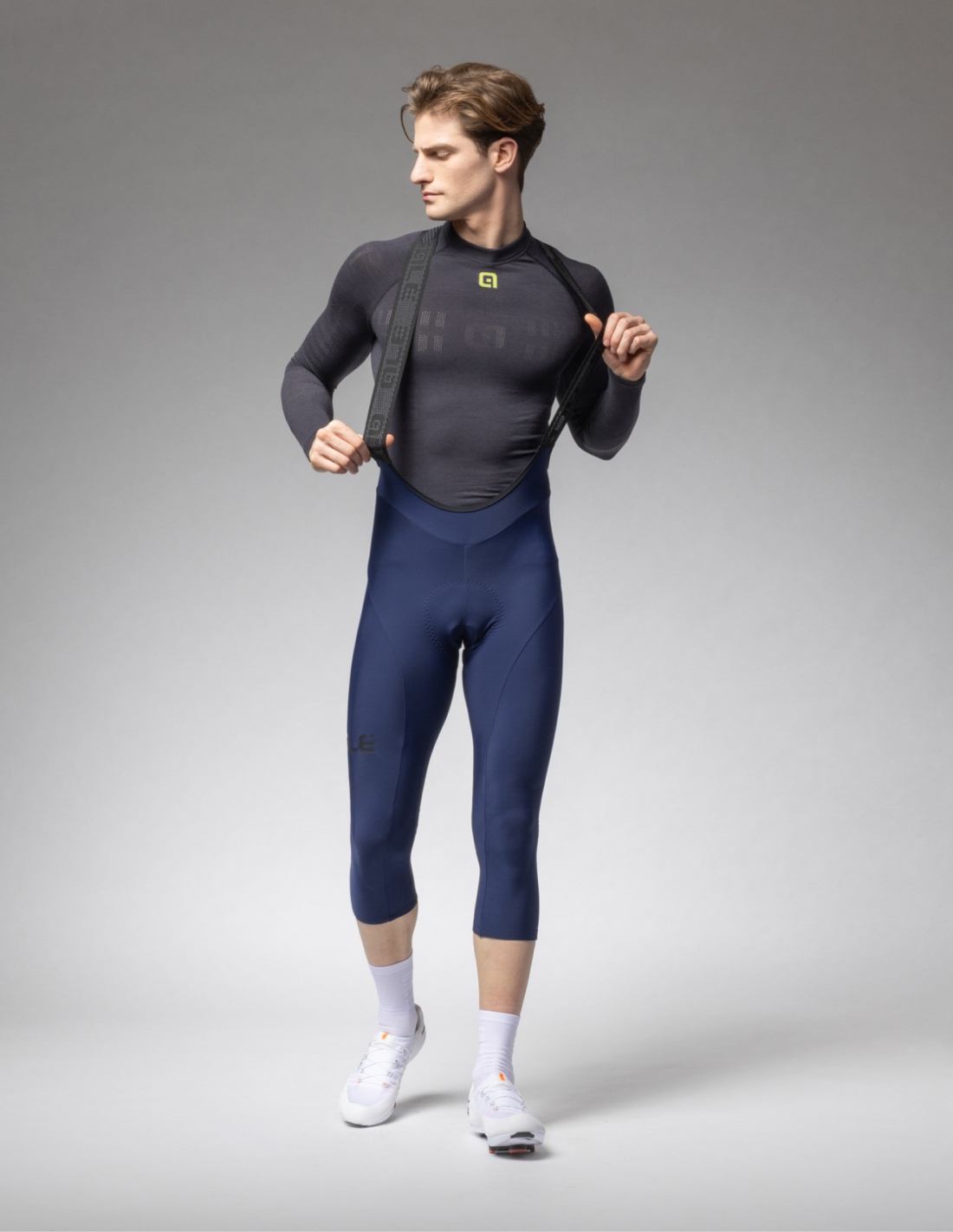 Spodnie rowerowe męskie 3/4 Alé Cycling Solid Winter 2.0 Spodnie rowerowe męskie 3/4 Alé Cycling Solid Winter 2.0