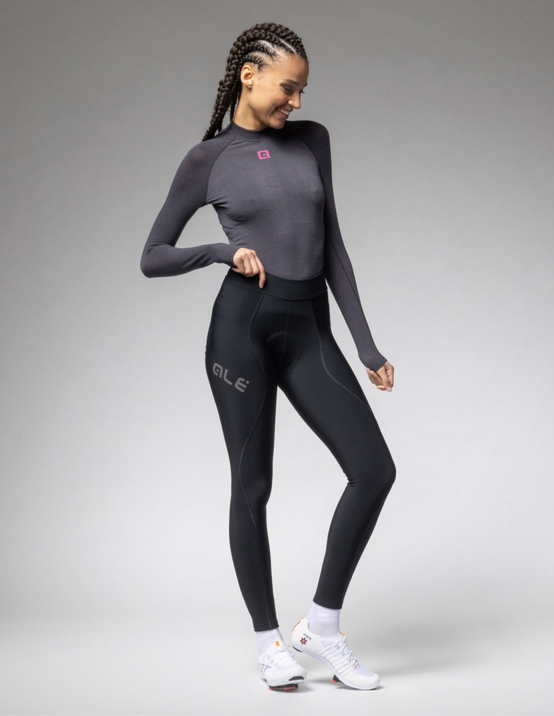 Spodnie rowerowe damskie Alé Cycling Solid Winter 2.0 Spodnie rowerowe damskie Alé Cycling Solid Winter 2.0