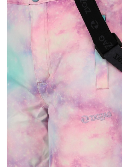 Spodnie narciarskie dziecięce ZigZag Soho Printed W-PRO 10000