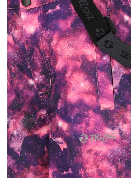 Spodnie narciarskie dziecięce ZigZag Soho Printed W-PRO 10000