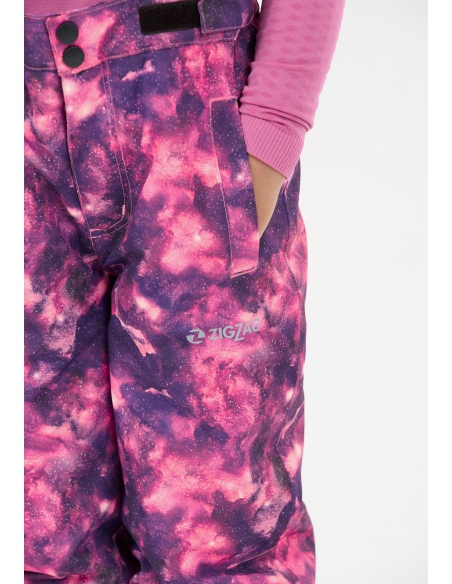 Spodnie narciarskie dziecięce ZigZag Soho Printed W-PRO 10000