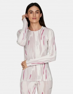 Koszulka termoaktywna damska Lé Bent Midweight Crew Merino 2