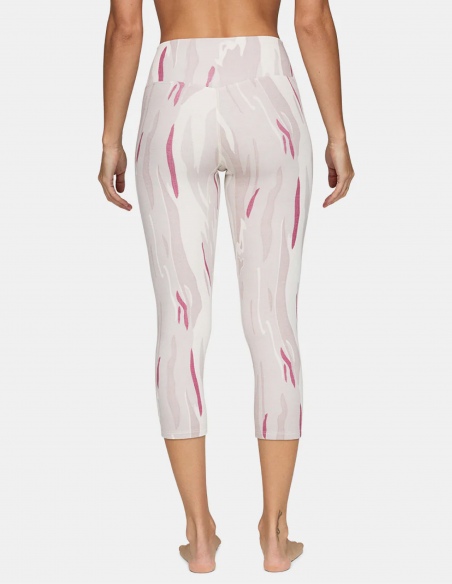 Legginsy termoaktywne 3/4 damskie Lé Bent Heavyweight Grid Fleece Merino