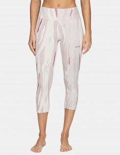 Legginsy termoaktywne 3/4 damskie Lé Bent Heavyweight Grid Fleece Merino