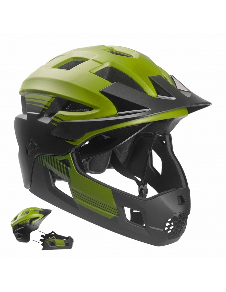 Kask Rowerowy Crazy Safety Fullface 2w1 MTB/BMX