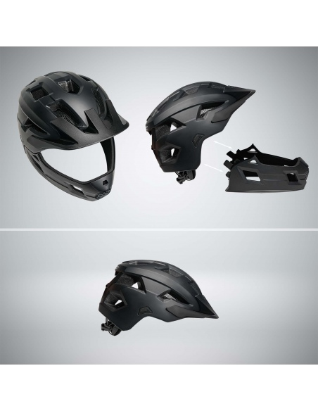 Kask Rowerowy Crazy Safety Fullface 2w1 MTB/BMX