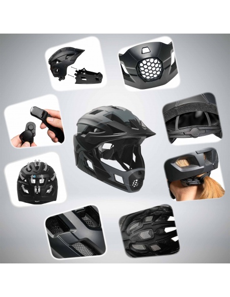 Kask Rowerowy Crazy Safety Fullface 2w1 MTB/BMX