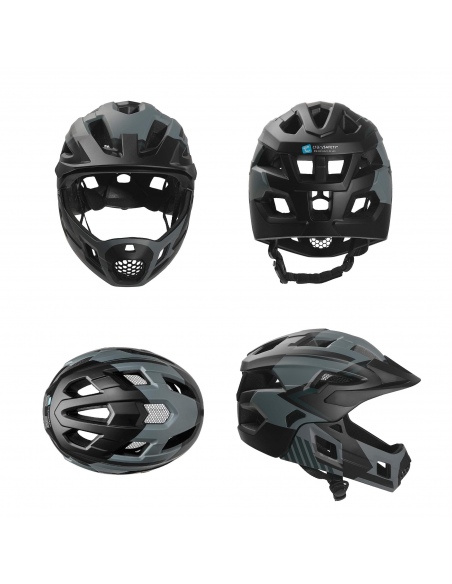Kask Rowerowy Crazy Safety Fullface 2w1 MTB/BMX