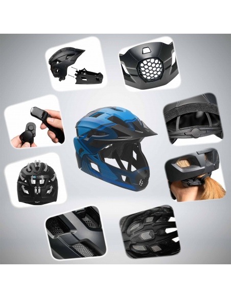 Kask Rowerowy Crazy Safety Fullface 2w1 MTB/BMX