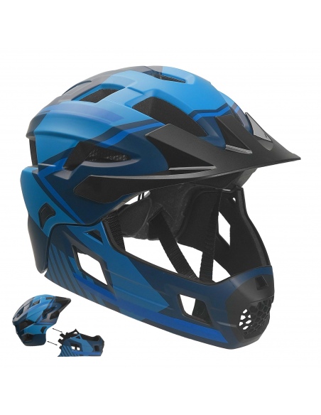 Kask Rowerowy Crazy Safety Fullface 2w1 MTB/BMX