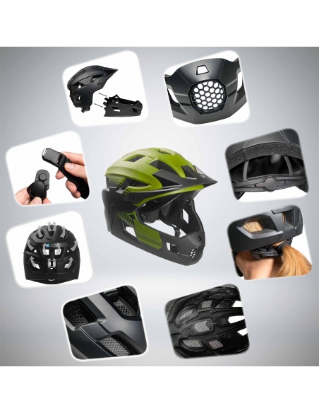 Kask Rowerowy Crazy Safety Fullface 2w1 MTB/BMX