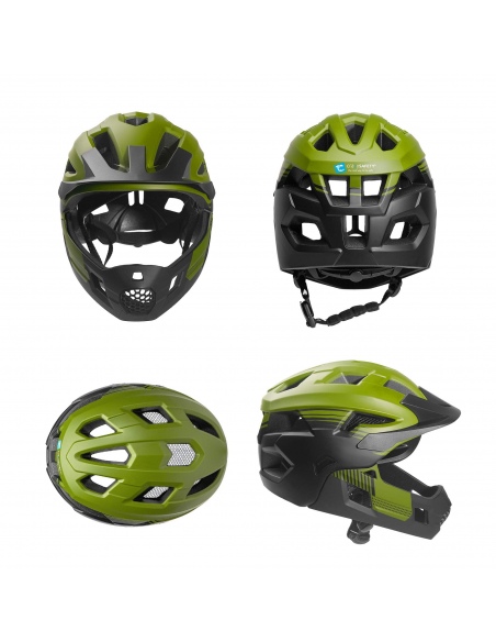 Kask Rowerowy Crazy Safety Fullface 2w1 MTB/BMX