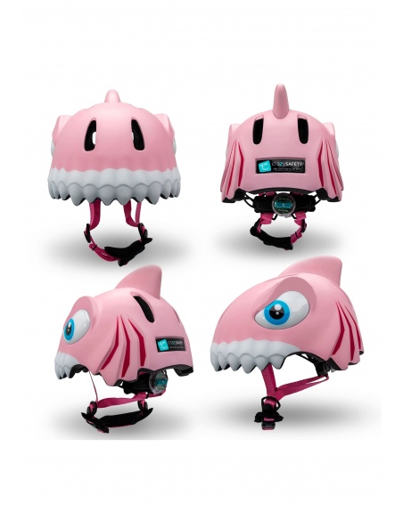 Kask rowerowy Crazy Safety 3D Shark LED