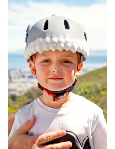 Kask rowerowy Crazy Safety 3D Shark LED