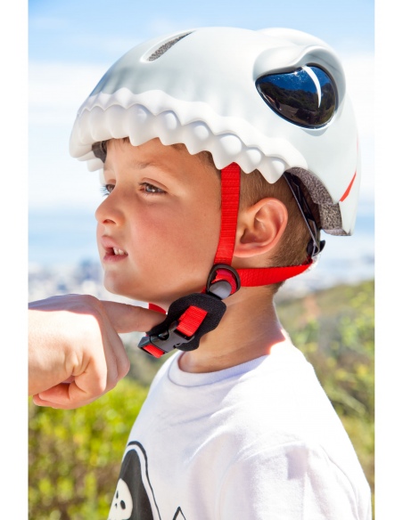 Kask rowerowy Crazy Safety 3D Shark LED