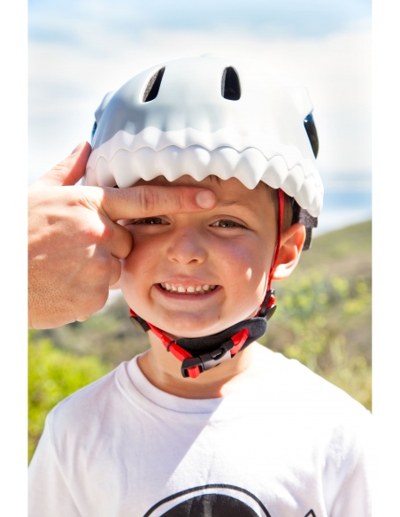 Kask rowerowy Crazy Safety 3D Shark LED