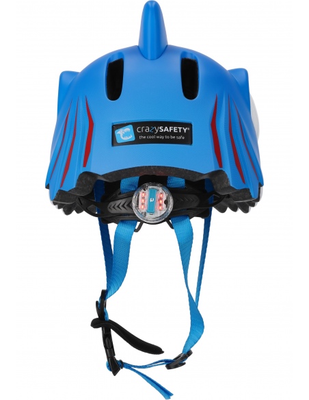 Kask rowerowy Crazy Safety 3D Shark LED