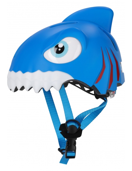 Kask rowerowy Crazy Safety 3D Shark LED