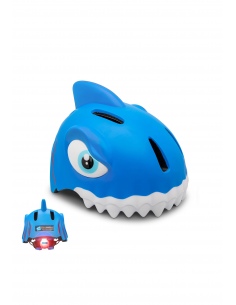 Kask rowerowy Crazy Safety 3D Shark LED