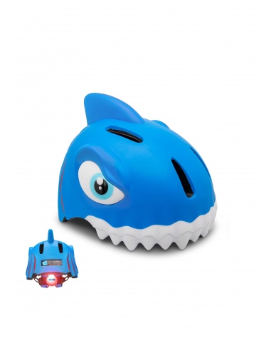 Kask rowerowy Crazy Safety 3D Shark LED