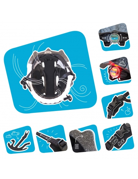 Kask rowerowy Crazy Safety Dragon LED