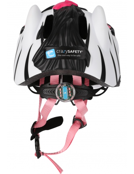 Kask rowerowy Crazy Safety Zebra LED