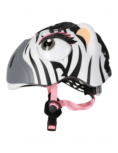 Kask rowerowy Crazy Safety Zebra LED