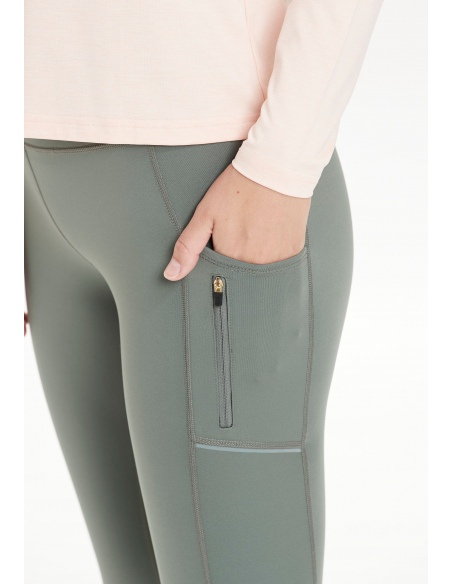 Legginsy do biegania damskie Endurance Thadea Pocket