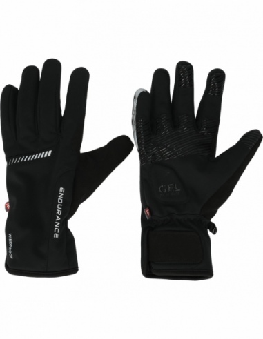 Rękawiczki zimowe Endurance Slaten Thermal z ociepliną PrimaLoft, czarny, przód