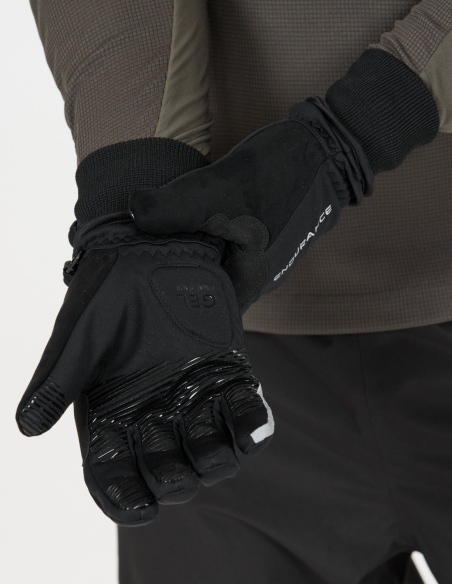 Rękawiczki zimowe Endurance Slaten Thermal z ociepliną PrimaLoft, czarny, na modelu, przód