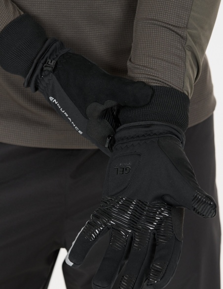 Rękawiczki zimowe Endurance Slaten Thermal z ociepliną PrimaLoft, czarny, na modelu, tył