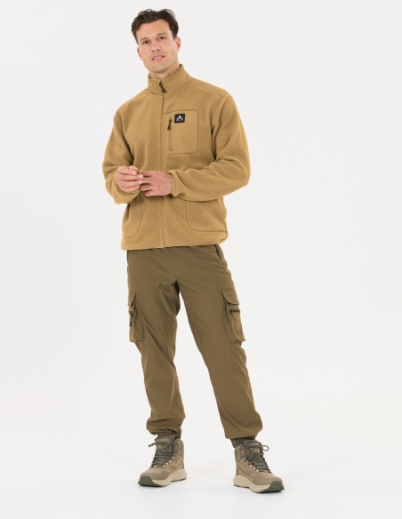 Polar męski Whistler Felis, oliwkowy, na modelu, przód