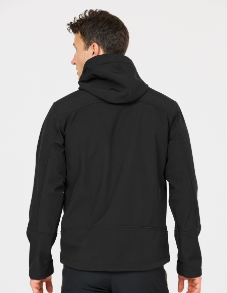 Męska kurtka softshell Whistler Frontier z kapturem i membraną, czarny, tył